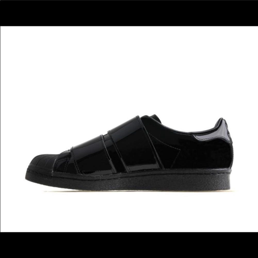 Adidas Superstar patent leather sneakers